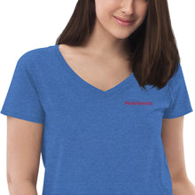 Load image into Gallery viewer, Women’s recycled v-neck t-shirt