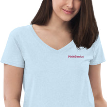 Load image into Gallery viewer, Women’s recycled v-neck t-shirt
